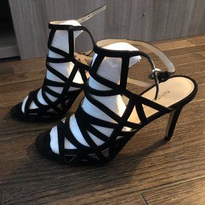 Nine West suede strappy heels